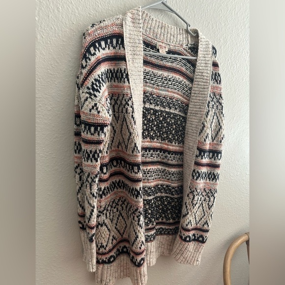 🌟 Mossimo multicolor long sleeve cozy oversized cardigan size small - Picture 2 of 5